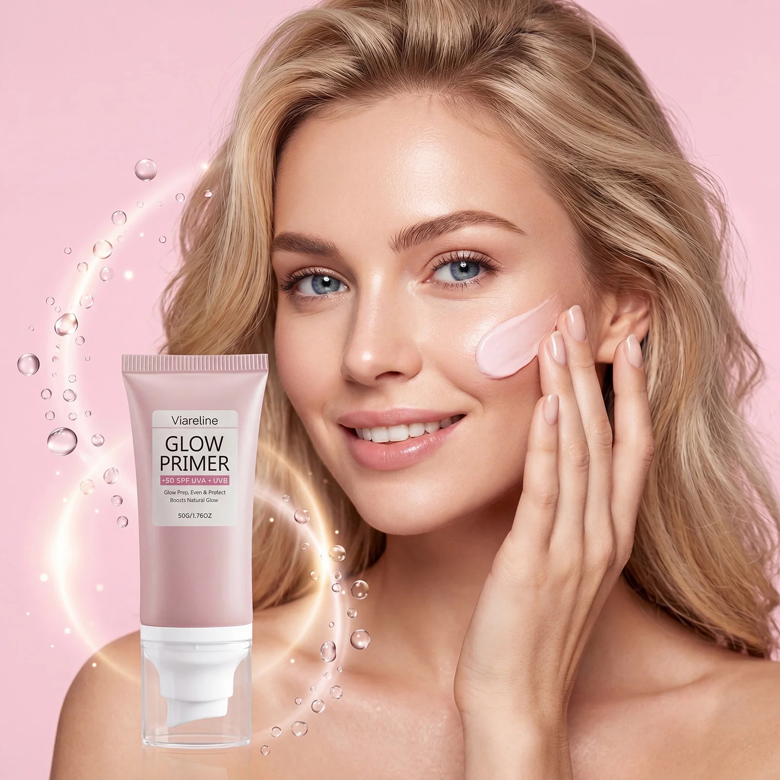 Hydrating Primer Moisturizing Smooth Base Lightweight Long Lasting Flawless Pore Minimizer Daily Face Makeup Primer for All Skin