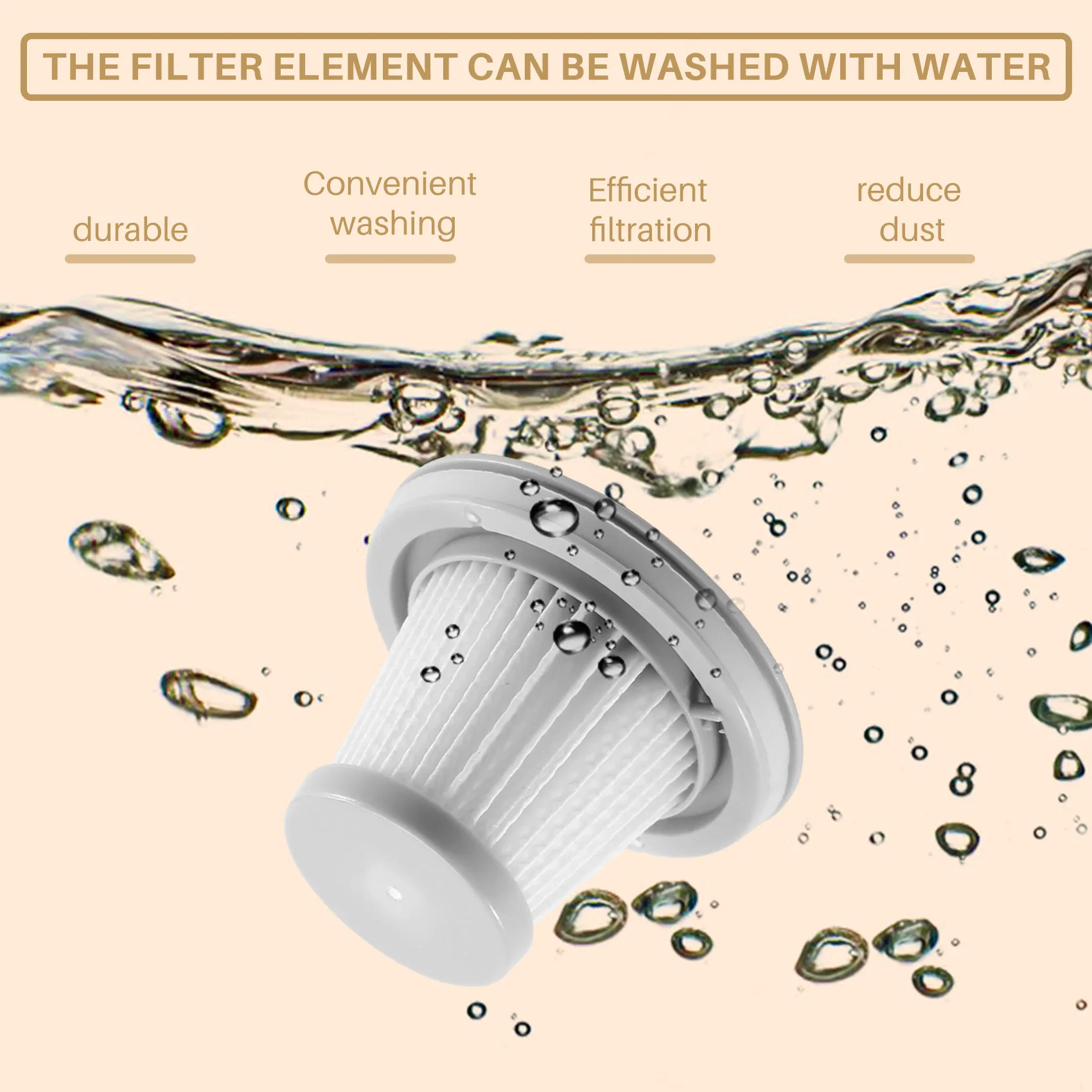 حار 4 قطعة فلتر HEPA لشاومي MIJIA مفيد مكنسة كهربائية المنزل سيارة صغيرة لاسلكية قابل للغسل تصفية إكسسوارات قطع غيار