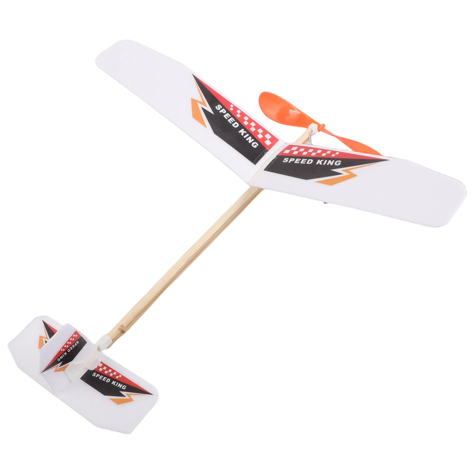 

DIY Foam Airplane Model Kit Easy Assembly Glider Toy Single Wing Rubber Band Plane Lightweight Material For Kids Outdoor Family