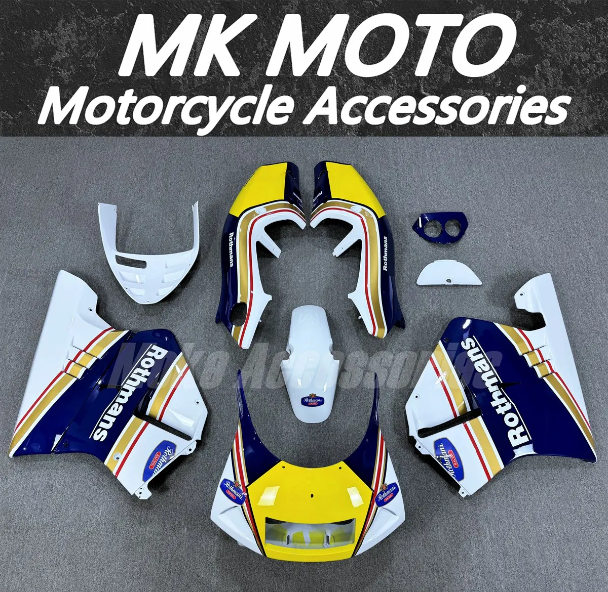 

Moke moto Motorcycle Fairings Kit Fit For NSR250 PGM4 P4 MC28 Bodywork Set High Quality Abs Injection White Blue Yellow