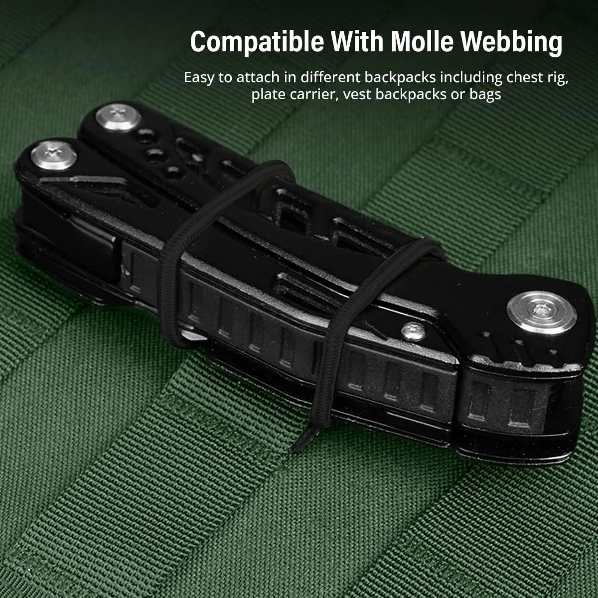 4/10pcs Molle Elastic Strap Tactical MOLLE System Webbing Retainer Attachment Accessories Fix Buckle For PPT Antenna Flashlight