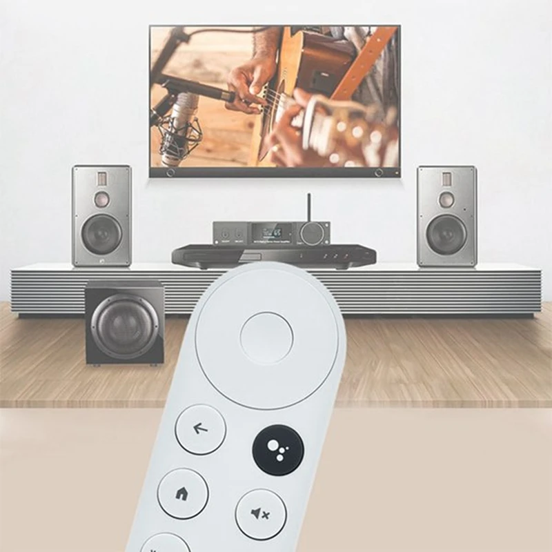 2 PCS เสียง Bluetooth รีโมทคอนโทรลอะไหล่พลาสติกสีขาวสําหรับ 2020 Google TV 4K หิมะ G9N9N รีโมทคอนโทรล