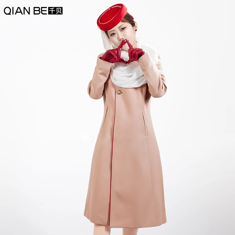 

The United Arab Emirates Aviation Airline Stewardess Overcoat Long Winter