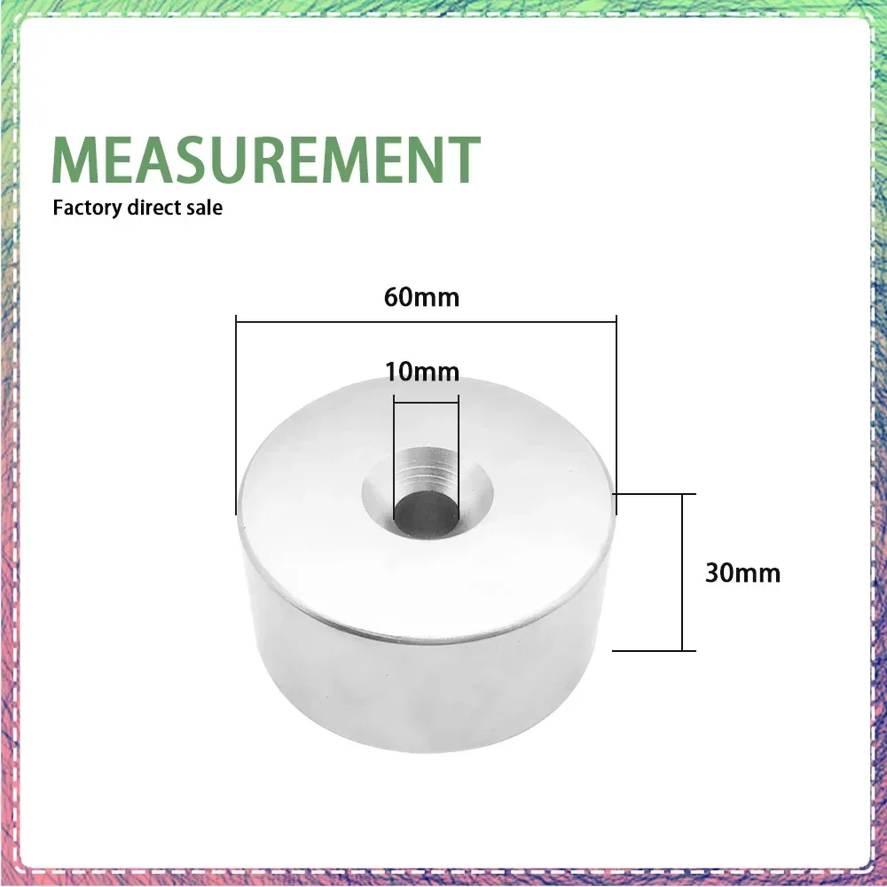 1PCS 60x30-10mm Big Circular Neodymium Magnets with Hole N35 Round Super Strong Permanent Magnet Disc Fishing Magnet