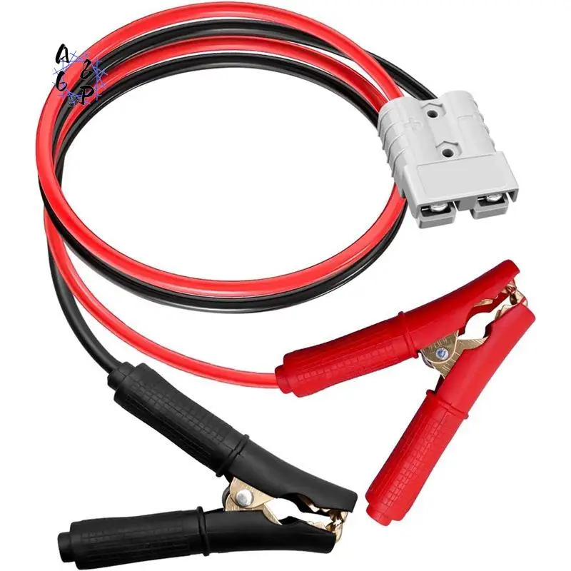 A68P-50A For Anderson Connector With 10AWG Battery Alligator Clip, 600V Cable Towing Winch Quick Connect Plug