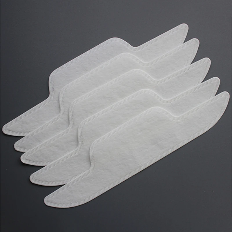 10PCS Disposable Self-Adhesive Sweat Pads T-Shirt Neck Collar Hat Absorbent Sticker Polymer Hat Brim Anti-dirty Sticker Fastener