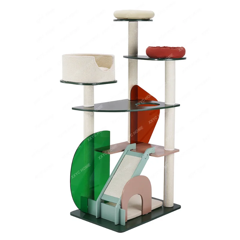 Acrylic Cat Climbing Rack Cat Nest Cat Tree Integrated Large Cat Rack Cat Toys Do Not Cover an Area of Cat Supplies