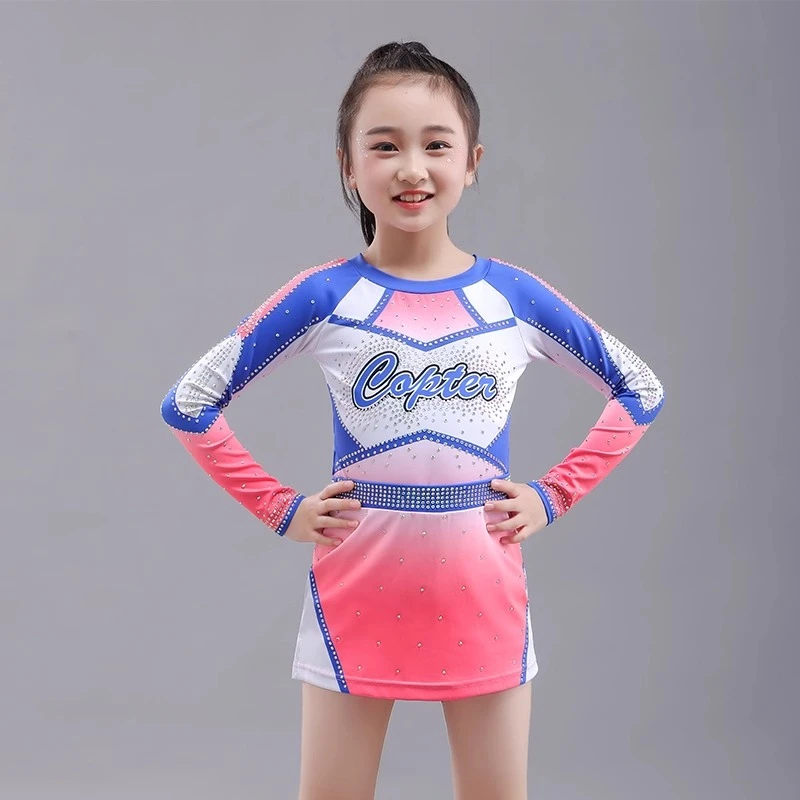 

New Cheerleading Competition Uniforms Dance Studio Group Children's Performance Uniforms Customized starting from 5 pieces