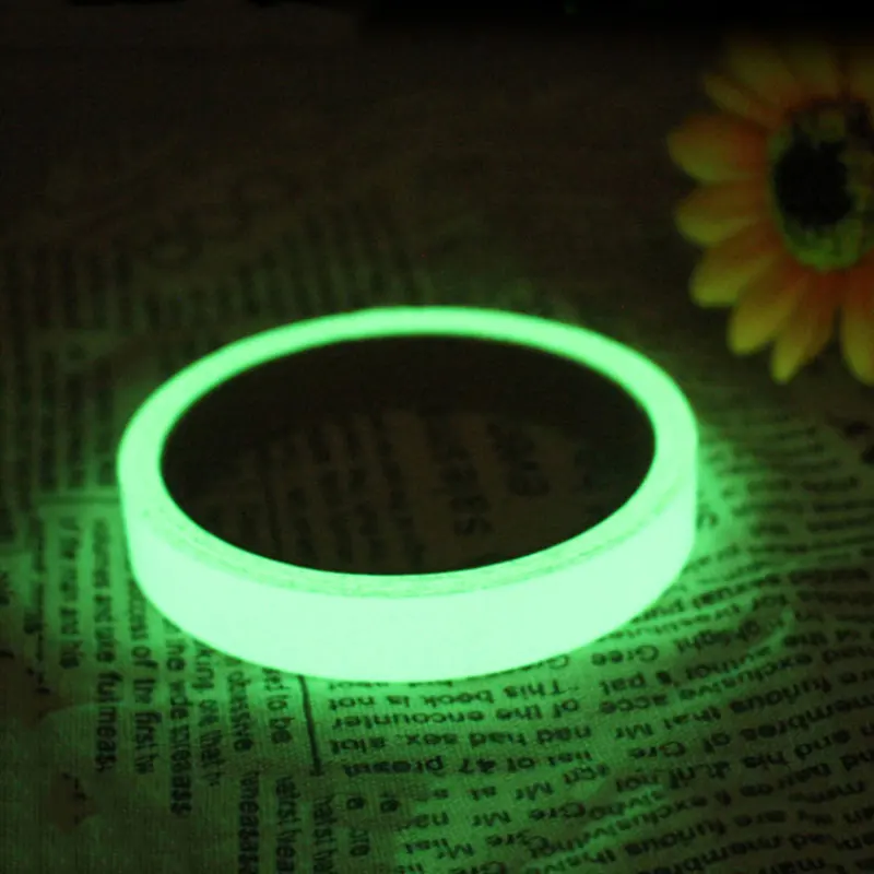 Glow-in-the-dark Tape Self-adhesive Sticker Removable Luminous Tape Fluorescent Glowing Dark Striking Night Safety Warning Tape