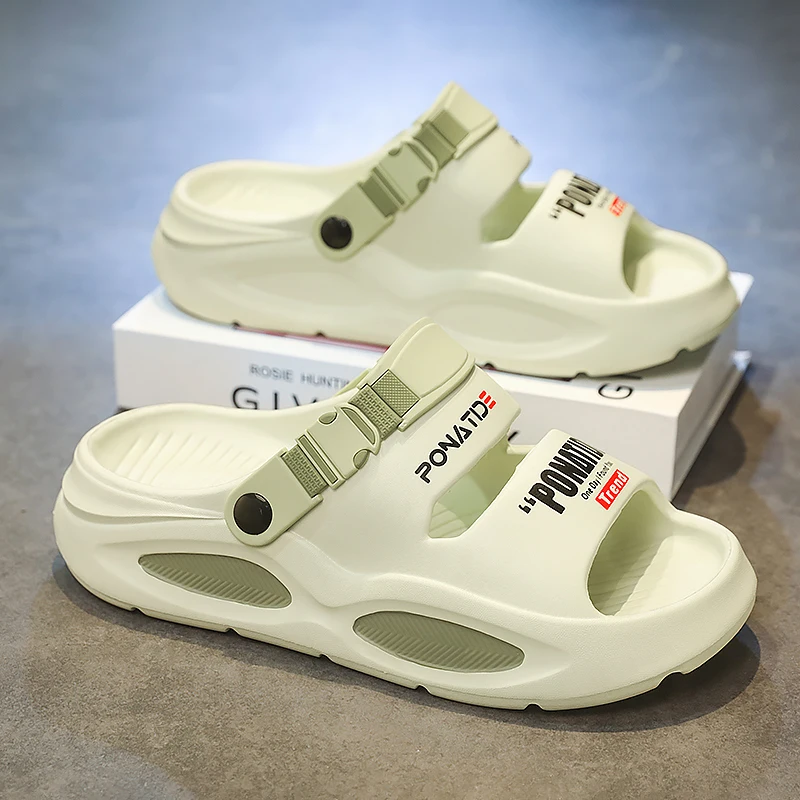 

Мужские простые сандалии, новинка лета 2024, мужские повседневные сандалии, модная удобная износостойкая обувь, уличные пляжные тапочки для отдыха