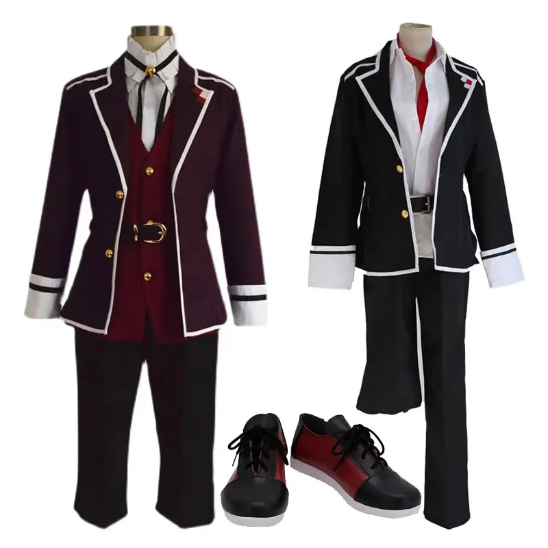 Anime Sakamaki Ayato Shoes Sakamaki Kanato Cosplay Men Coat Shirt Pants Costume Boots Party Custom Made