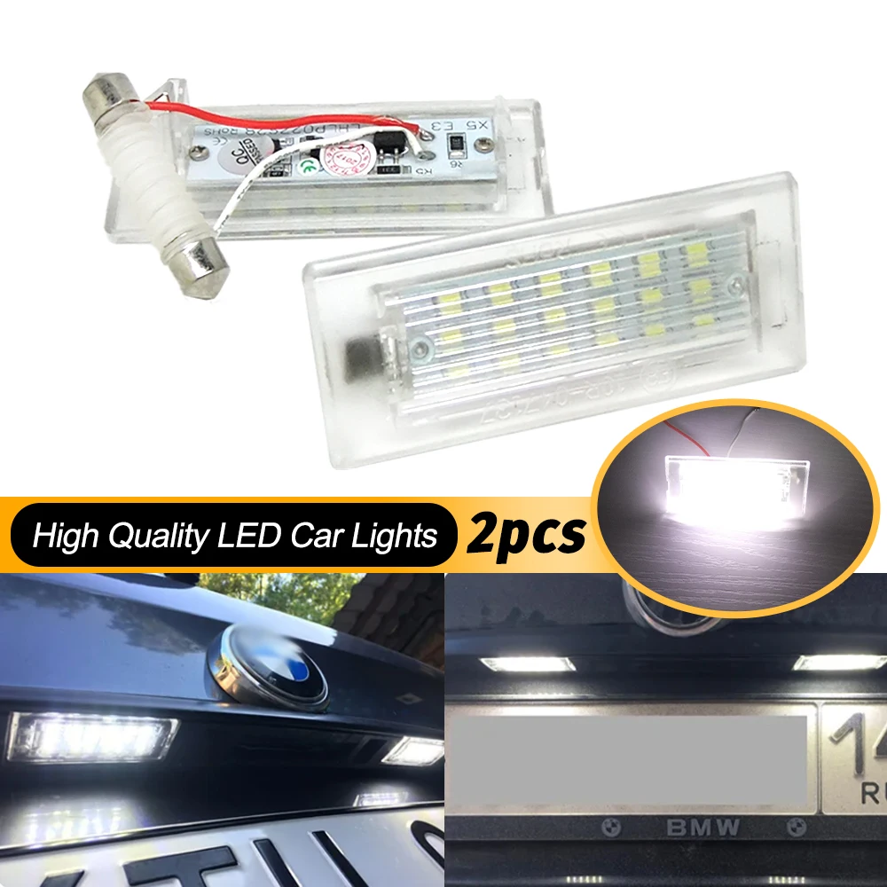 18pcs SMD LED Licence Plate Lights For BMW X3 X5 E53 E83 Original Car Lights Replacement Parts Plug and Play Licence Plate Light