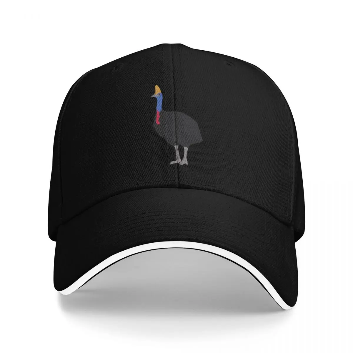 

Australian Cassowary on Blue Baseball Cap sun hat Golf Hat Man Big Size Hat Male Women's