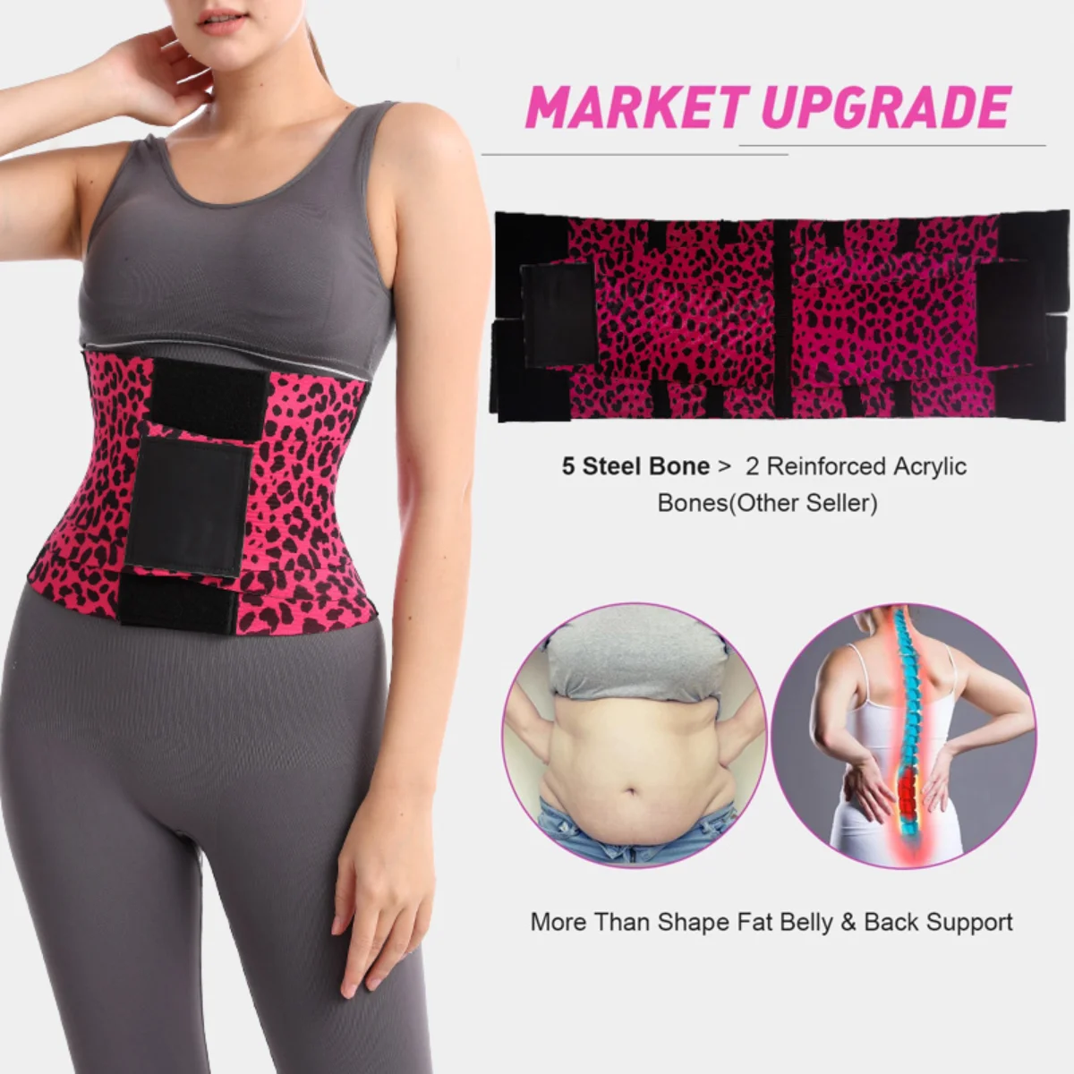 مدرب خصر مشد البطن تحكم الفرقة الرياضة أنحل حزام الصالة الرياضية حزام Shaperwear Cincher تدريب العضلات حرق الدهون صالح الأشرطة