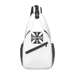 West Coast Iron Cross Choppers Sac à bandoulière personnalisé pour homme, sac à dos de poitrine, sac à dos de voyage initié, sac à dos de randonnée