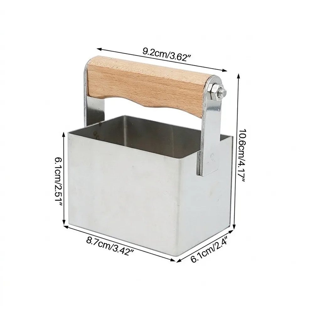 Stainless Steel Honey Comb Tool for Beekeeping Harvesting and Comb Storage Use with Ergonomic Handle 10.6x9.2x6.1cm
