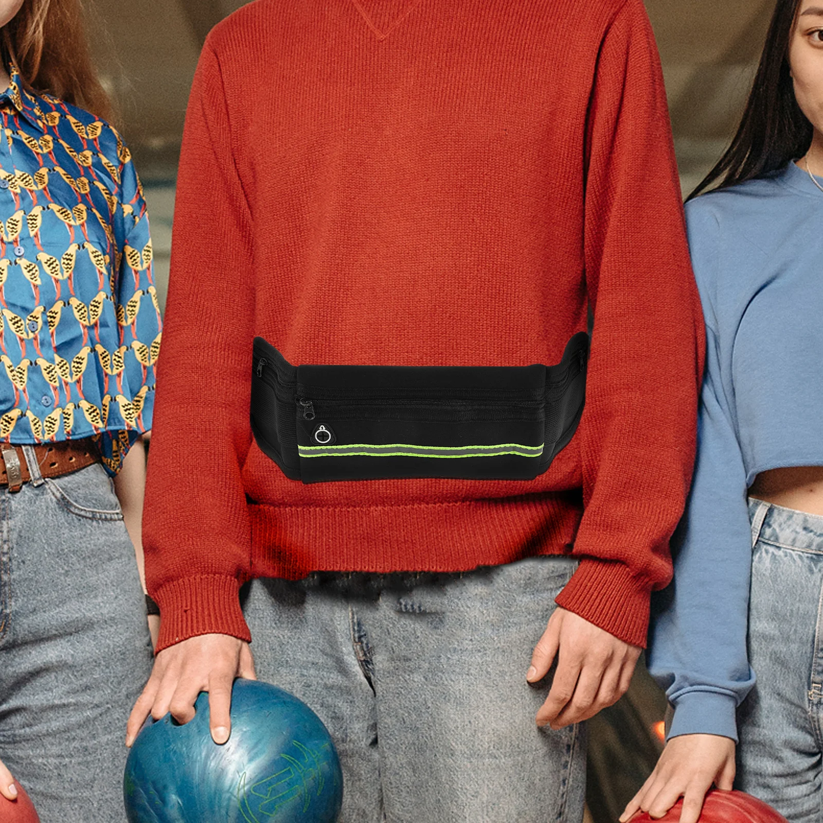 

Водонепроницаемый ремень для бега, карман для телефона, поясная сумка, тонкая легкая поясная сумка для фитнеса и спорта на открытом воздухе для пеших прогулок, бега, езды на велосипеде