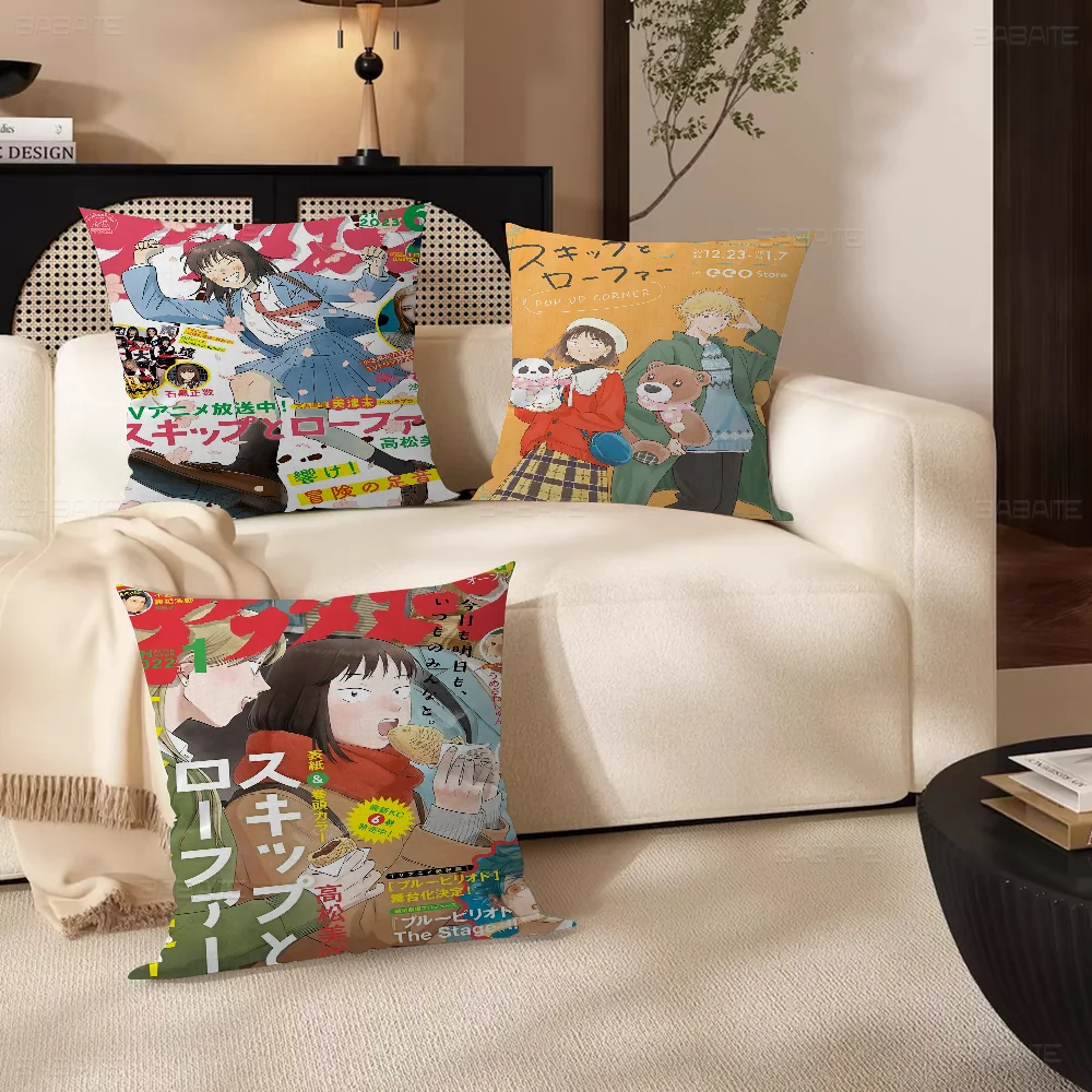 

Skip And Loafer Anime Pillow Anime Pillow Sofa Bed Head Pillow Cover Cushion Cover 45x45 cm Fashion