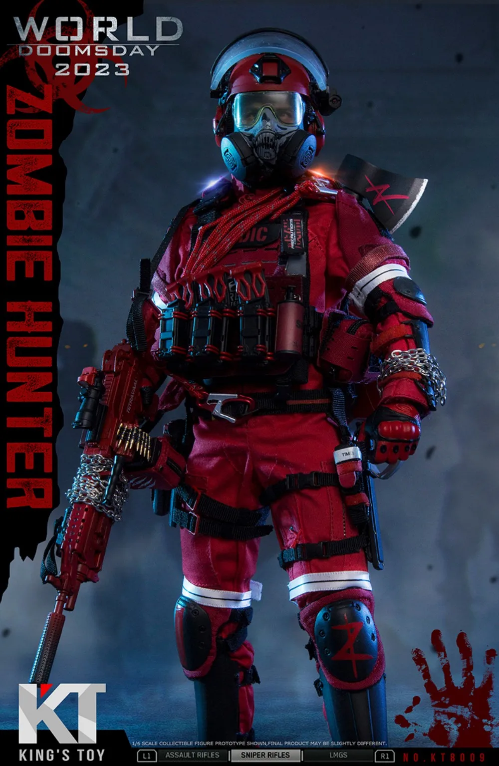 ViiKONDO KT8009 Action Figure 1/6 Scale Doomsday Zombie Hunter KING'S ของเล่น 12 นิ้ว Army Men ตุ๊กตาของเล่นทหารคอลเลกชัน