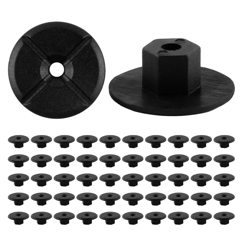 50Pcs Car Wheel Arch Fixing Clips 4mm Thread Free Nuts Fender Liner Fasteners for BMW Mercedes W201 W124 VW Seat OE 2019900050