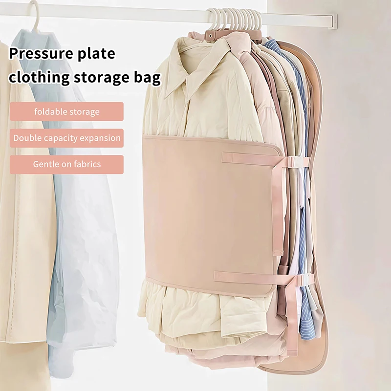 

【ZYAA-1】Dustproof Clothing Compression Board Large Capacity Foldable Clothes Dust Cover Protective Reusable Garment Bag Cover