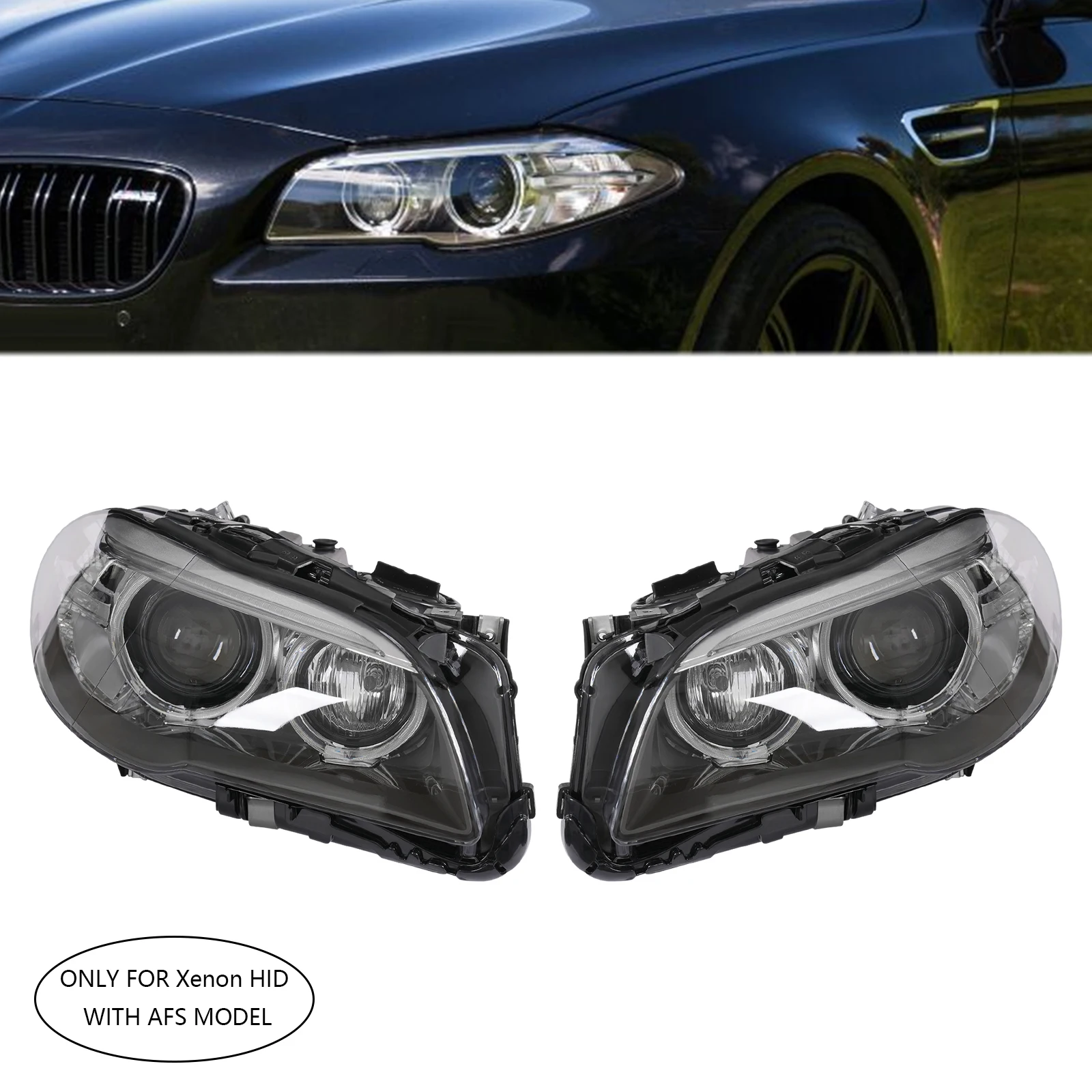 

For 2014-2016 BMW 5 Series Headlights Assembly 528i 535i 535d 550i xDrive NON-M Sport Left Right Headlight
