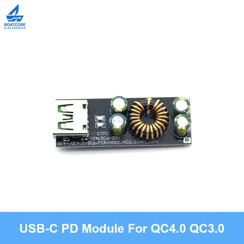 1/3/5/10PCS QC4.0 QC3.0 USB Type-C Quick Charge Adapter 6-35V Buck Boost Module for Huawei SCP FCP Apple PD Qualcomm