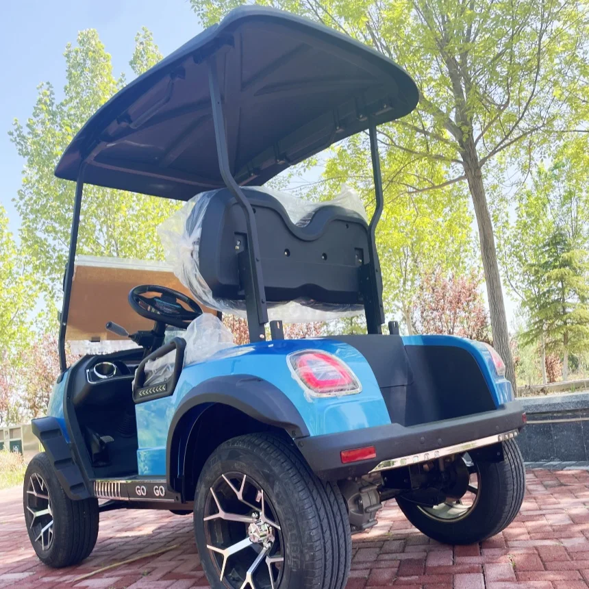 

Custom New Model 60V 72V Lithium Battery Club Car Golf Buggy 4 Seater Electric Golf Cart Foldable Rear Seat Free Custom Color
