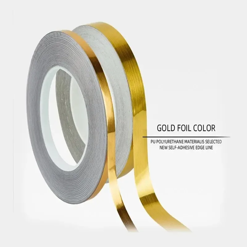

Tile Gap Tape Brushed Gold Home Decoration Wall Seam Sealant Ceiling Self Adhesive Waterproof Stickers Decorations