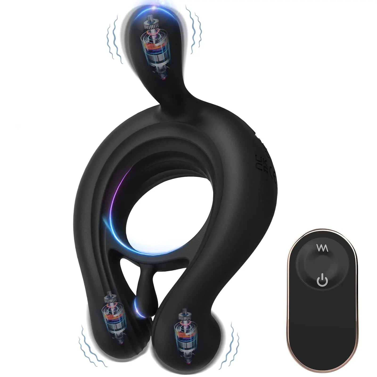 9 vibration modes bullet penis ring, male sex toy clitoral device, testicular multi-point stimulation mode, sperm ring, foreskin