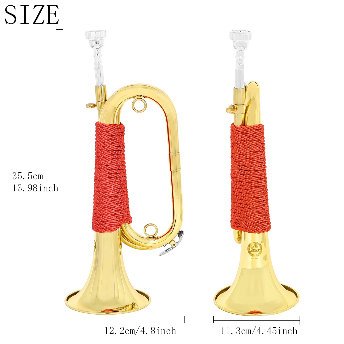 NO.1 Step Number Brass Extra Large Spanish Army Number Red Organization Handle Performance Special Professional Brass Instrument
