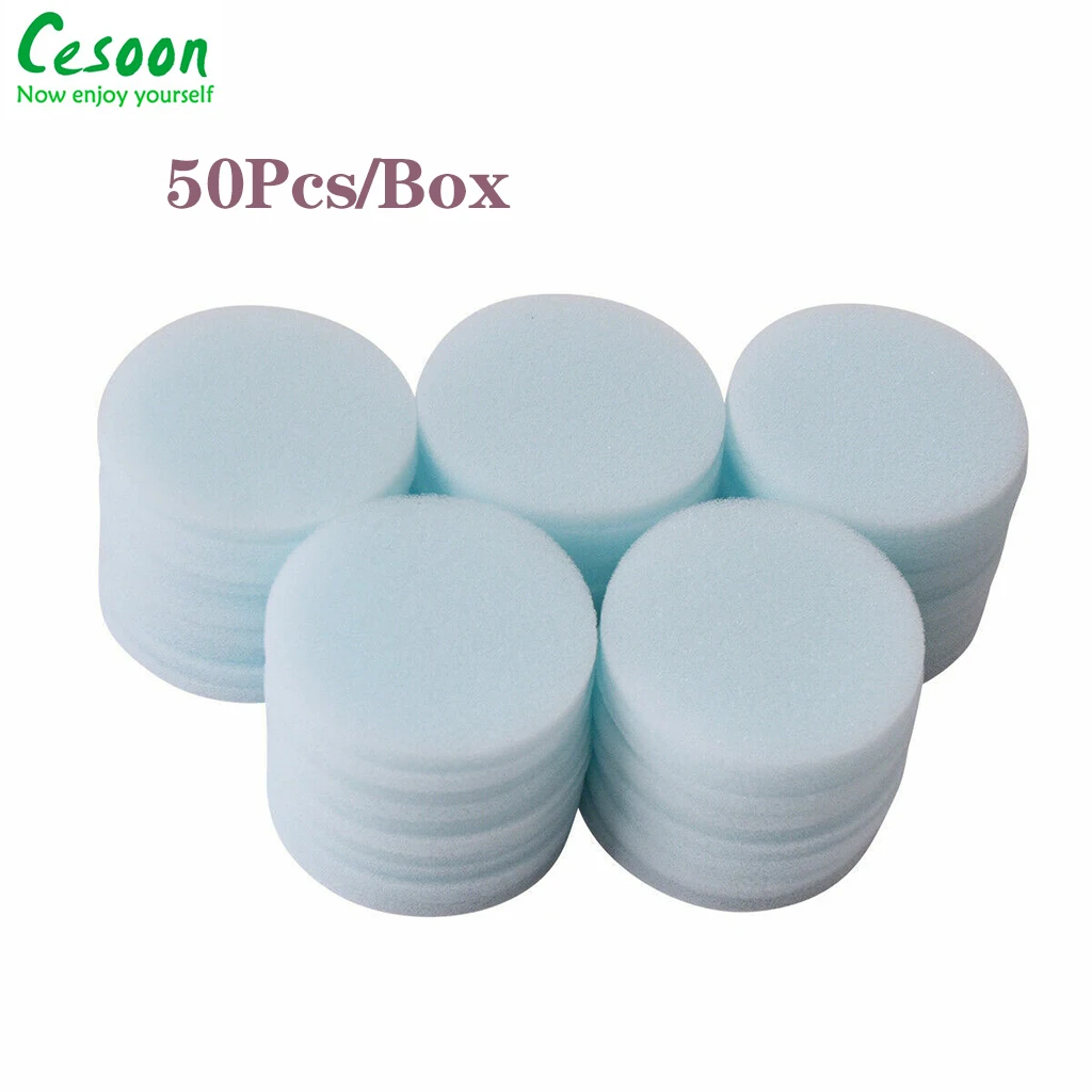 50Pcs Dental Clean Sponge Pad Dentist Endo Files Cleaning Foam  Disposable Replacement  Oral Care Teeth Whitening Tools