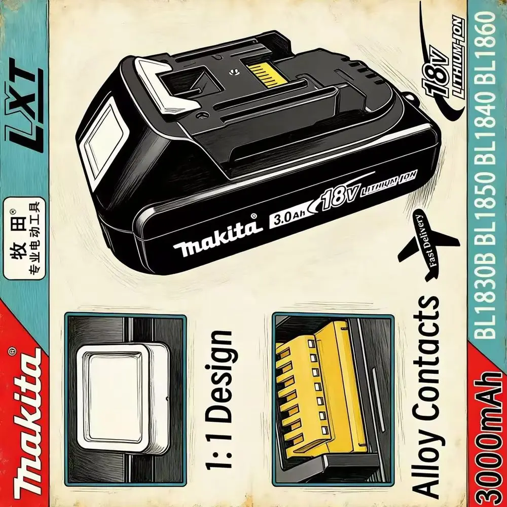 %%%% New Makita 3Ah…