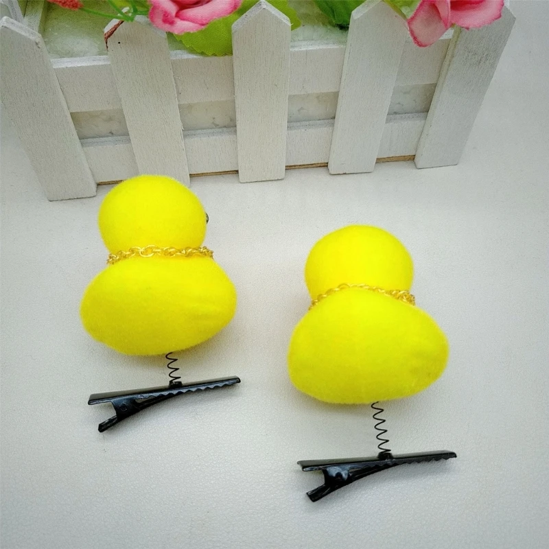 Realistic Duck Hair Clip Animal Small Duck Headwear Lovely Hairpin Yellow Animal Hair Clip Duck Model DropShipping