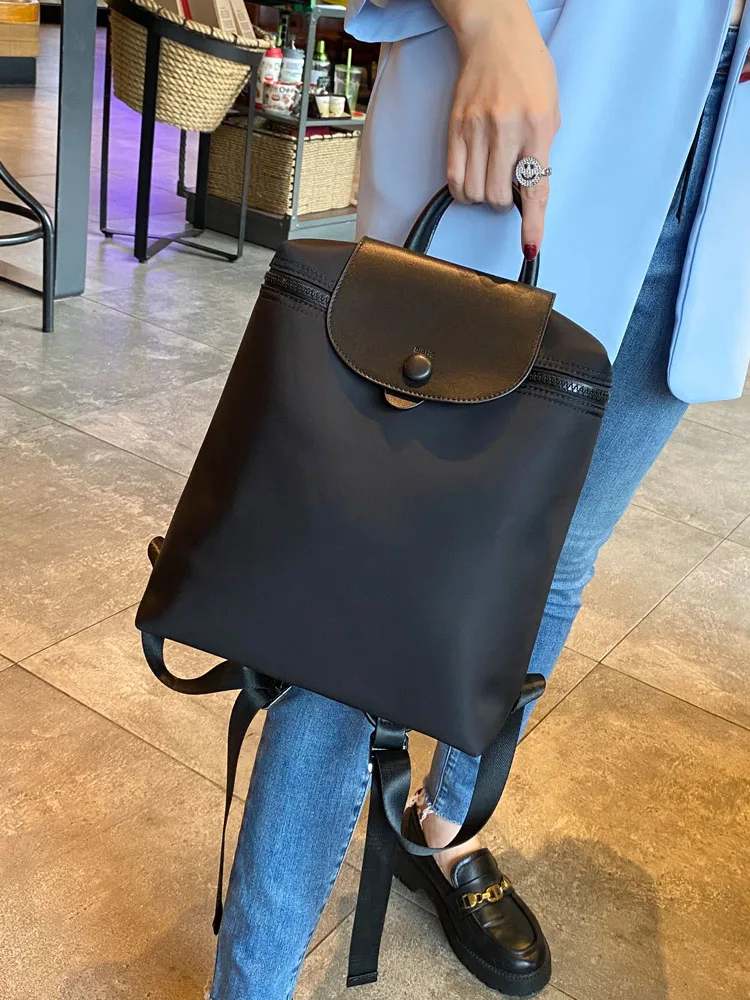 

Ox Cloth Ladies Bapa 2024 New Lightweight Casual Waterproof Travel Versatile Simple Design Double oulder Bag for Women