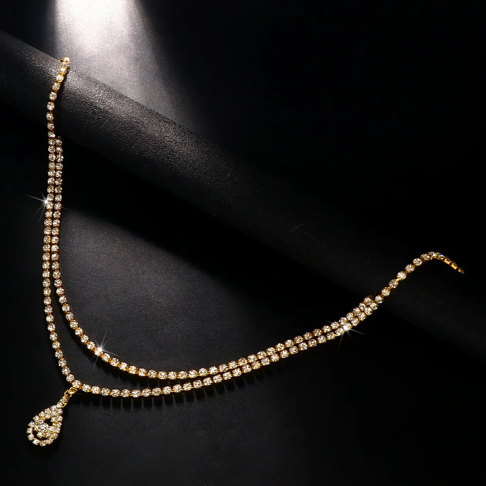 Rhinestone Belly Waist Chains for Women Fashion Body Chain Belly Button Rings Piercing Body Decoration Accessory