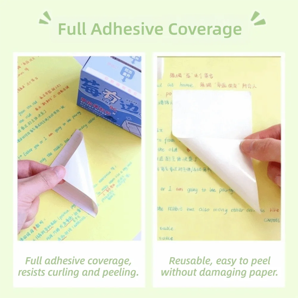 Picture 6: 11pcs/set Expandable 7M Sticky Notes Pull-out Free-cut Memo Pads Grid/Horizontal/Blank Self-Stick Notes Students
