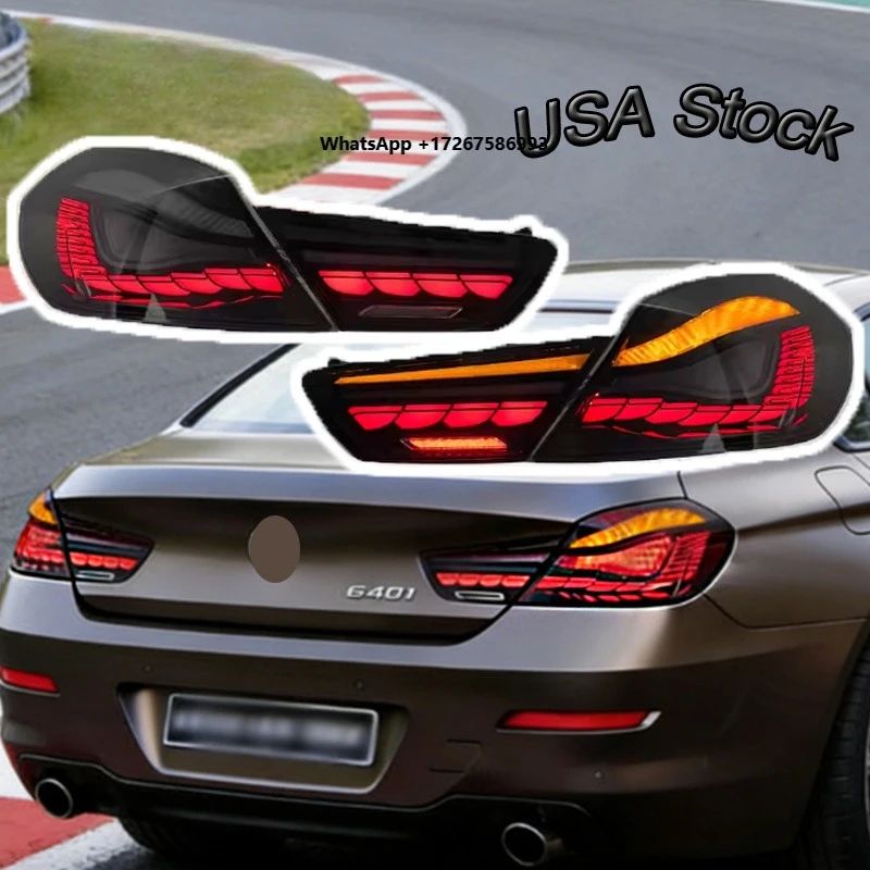 

SJC Car Taillight for 6 Series F12 F13 2012-2019 Dragon Scale GTS LED Tail Lamp Plug and Play Brake Turn Light Rear Light