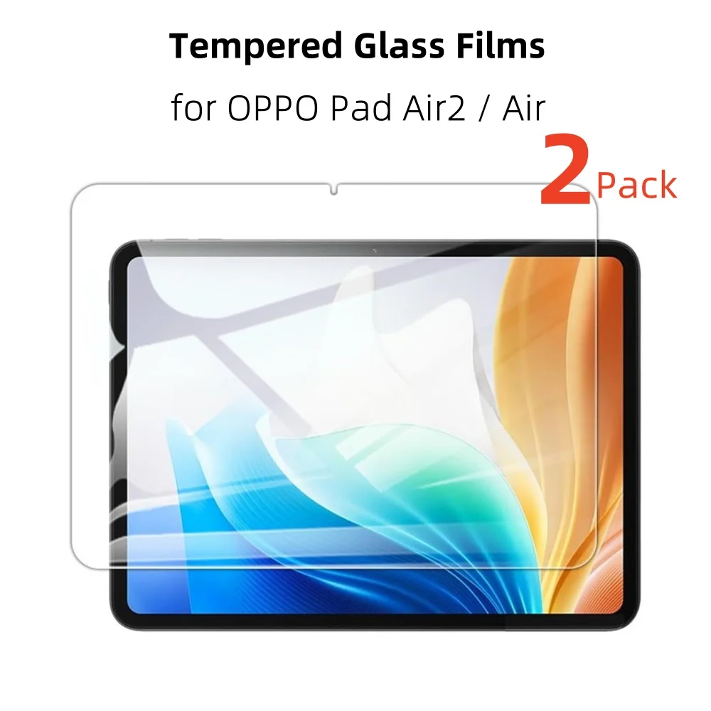 

2Pack Tempered Glass Film for OPPO Pad Air2 Air 2 Screen Protector HD Clear Anti-Scratch 0.33mm Screen Guard for OPPO Pad Air