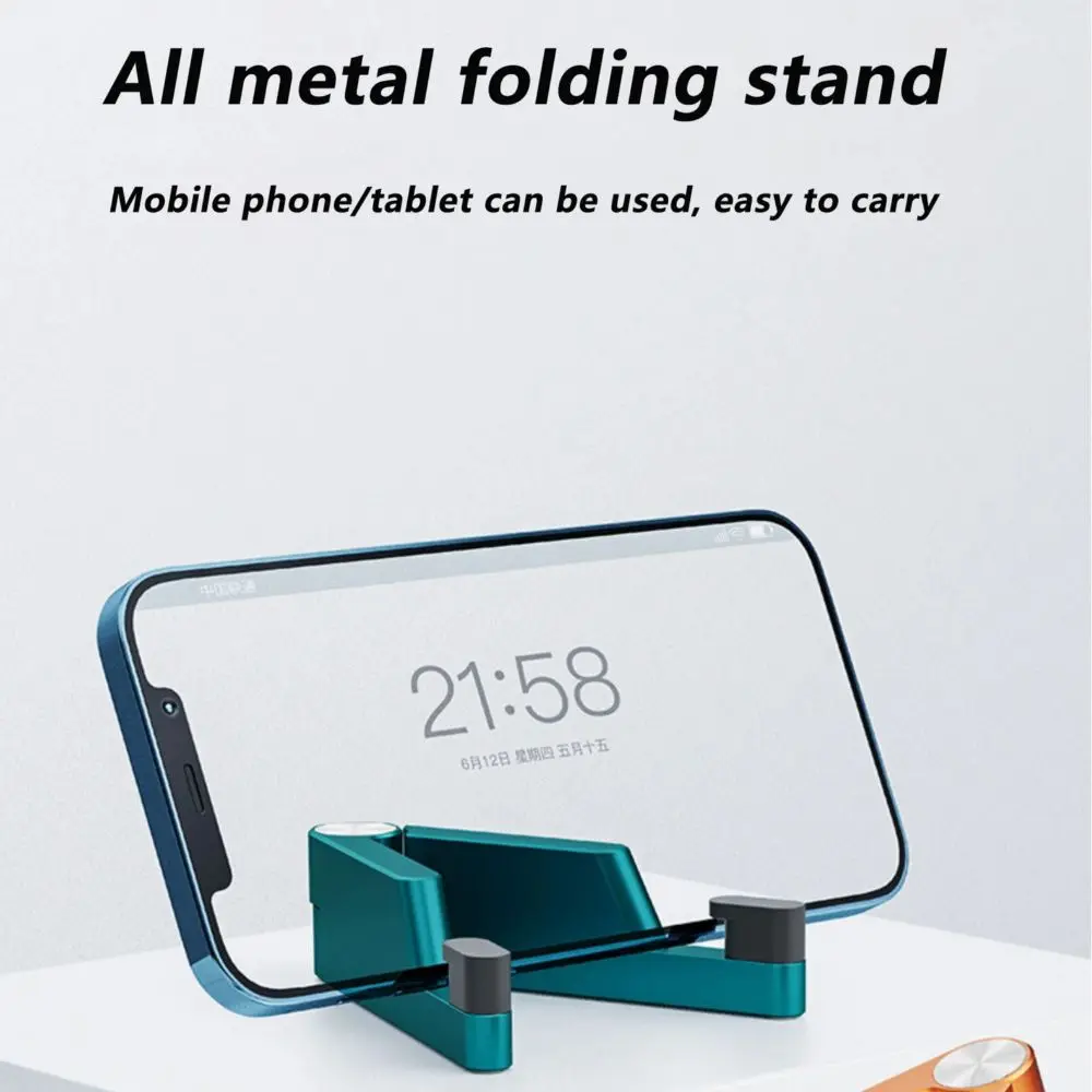 

Регулируемый держатель для мобильного телефона, складной кронштейн для мобильного телефона из алюминиевого сплава, портативный универсальный настольный держатель для телефона, офис