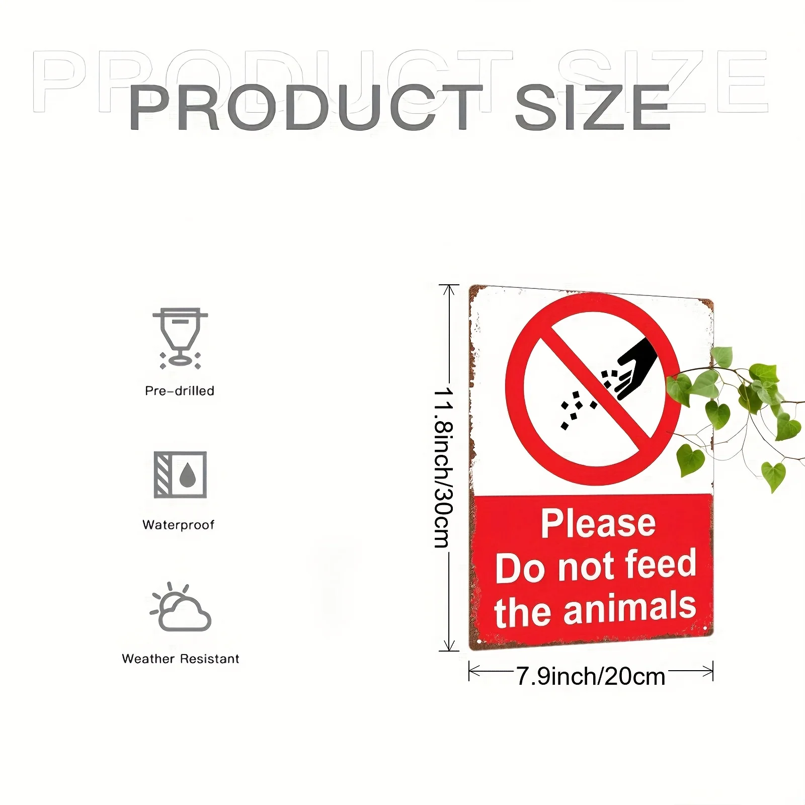 2D Flat - 1pc Iron Wall Sign - 