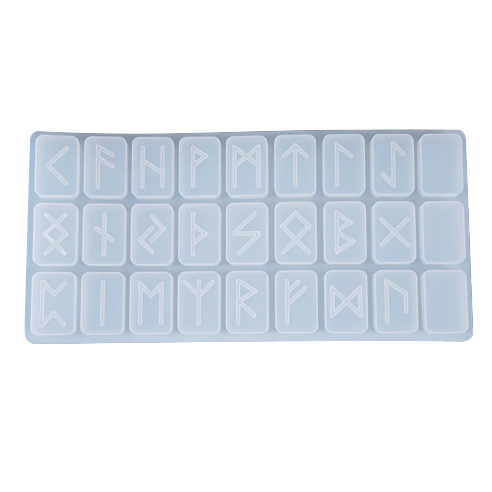 Divination Mold Creative Letter Decor Lewen Letters Symbol Silicone Mould DIY Crystal Epoxy Craft Alphabet Supplies