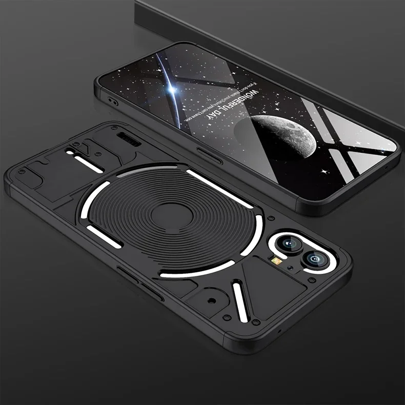 Hülle für Nothing Phone1 360-Grad-Vollschutz, hart, matt, stoßfest, Linsenschutzhülle für Nothing Phone 1 – Detail 14