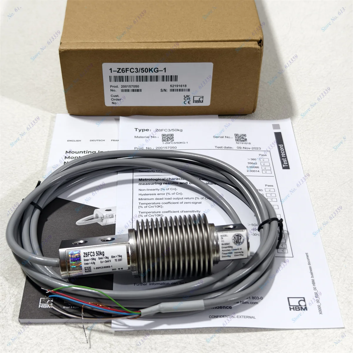 HBM Z6FC3 /50KG New Original Load Cell weighing Sensors