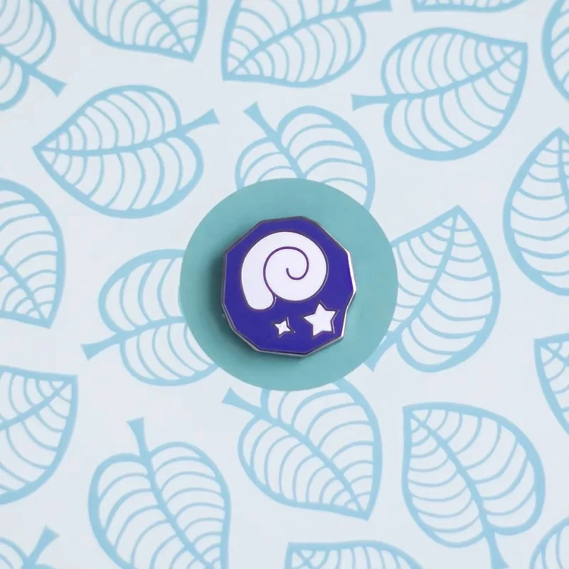 Reúna el Animal Crossing insignias de mercancía broches el tipo duro recoger ramas pareja figuritas de Xi Shihui como regalos