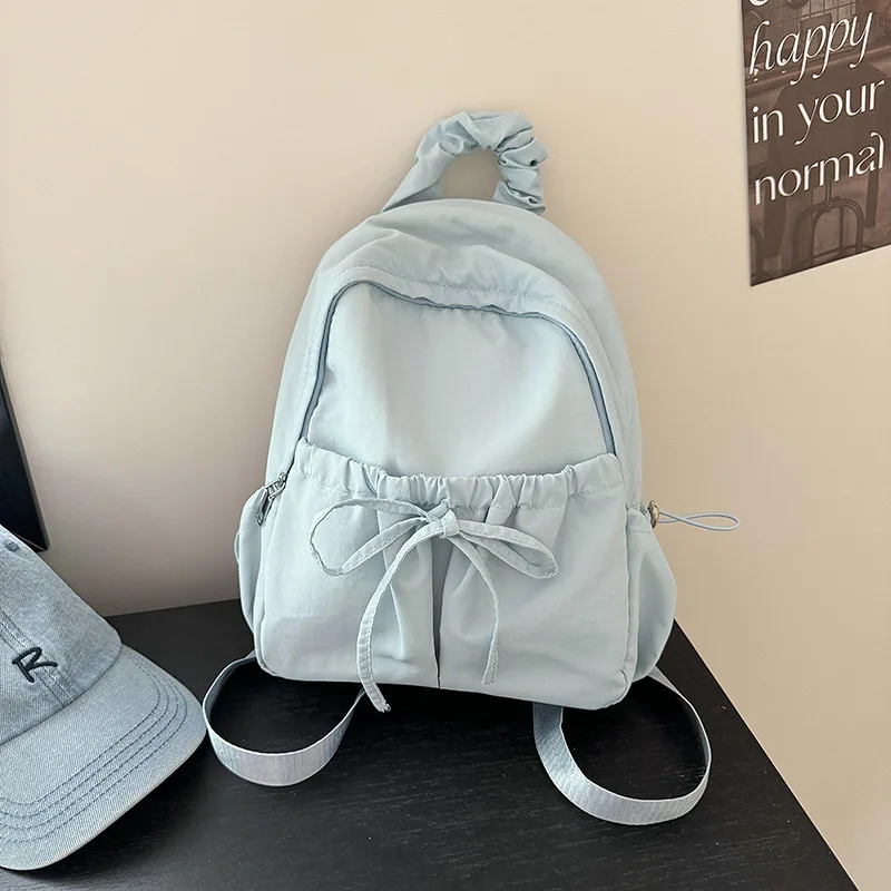 

Смачная однотонная женская нейлоновая сумка-полос для путешествий, студенческая сумка с двойным ремешком и узлом, сумка Briti Sle