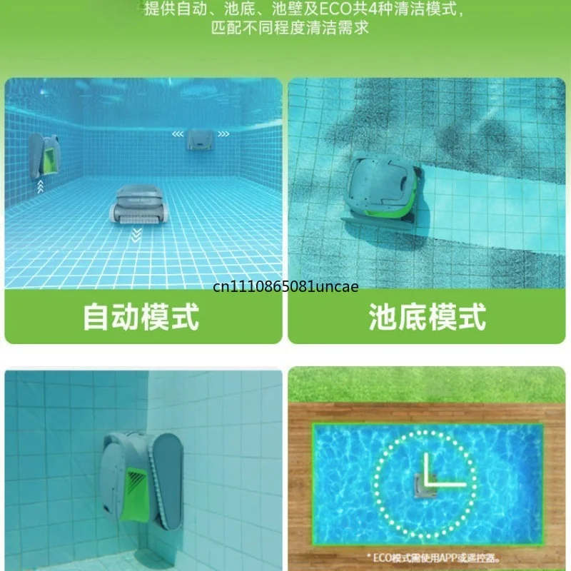 Smart Cordless Automatic Pool Cleaning Robot Wall Climbing Underwater Vacuum Cleaner Swimming Pool Turtle Machine