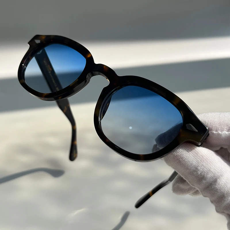 46 SIZE High Quality Acetate Sunglasses For Men And Women Designer Brand Lemtosh Frame Vintage Sun Glasses Gradient lens