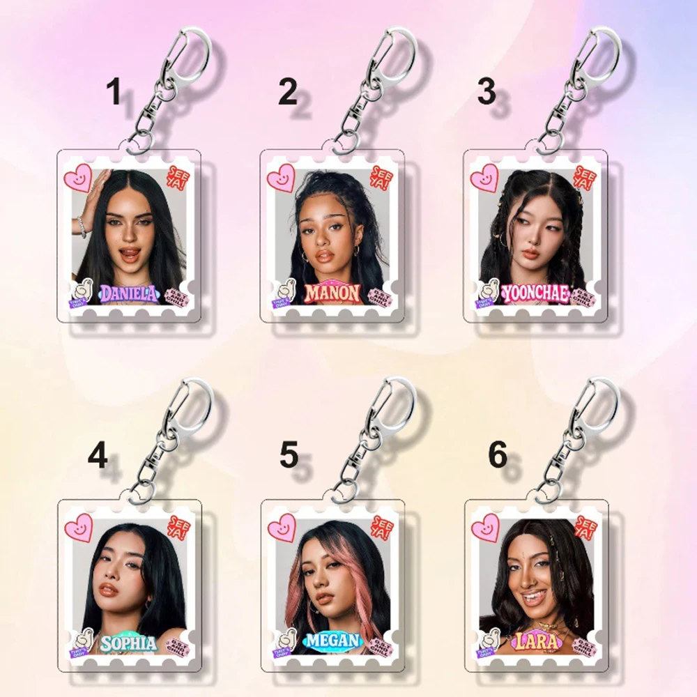 Новый модный брелок-подвеска из акрила в стиле «кошачий глаз» с персонажами мультфильмов (Манон, Данея, Лара, Юнчхэ) – подарок для фанатов Новый модный брелок-подвеска из акрила в стиле «кошачий глаз» с персонажами мультфильмов (Манон, Данея, Лара, Юнчхэ) – подарок для фанатов