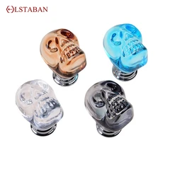 Crystal Knob Skull Shaped Handles Kitchen Cabinet Storage Handles For Cabinets And Drawers Furniture Handles Wardrobe Pulls